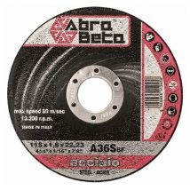 25 Pz Disco da Taglio 115 Abrabeta per acciaio non trattato 115 x 1,6 x 22,23 mm