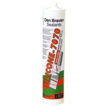 Transparenter Silikonkitt 7070 Plus Baukonstruktion Wagen 310 Ml - Den Braven