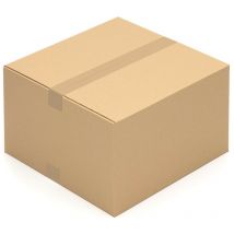 Kk Verpackungen - 25 Stück Faltkartons 400 x 400 x 250 mm - Falt Karton braun - 1 wellig