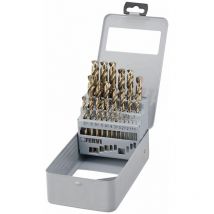 Fervi - 25 Stücke Zylinderschaft Steel Drills Cobalt Spiralbohrer Hss 1-13 Mm P069