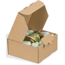 Kk Verpackungen - 25 X Dhl Kleinpaket Kartons Faltschachteln 240 X 160 X 80 Mm (außenmaß) Braun