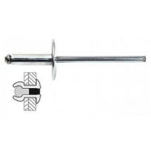 Rivets alu / acier tete large désignation 1000 rivetsø rivet x longueur 4,8 x 16 mmepaisseur à sertir 10,0 à 12,0 mmø couronne 1
