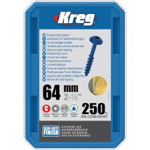 Kreg - Vis À Bois Sml-c250b Maxi-loc 2 50'' 64 Mm 250 Pcs. Bleu