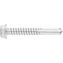 Index - Vis autoperceuse - inoxydable bimétal avec tête hexagonale - Pointe foreuse no 5 Vis 5,5 x 40 - Boite de 500