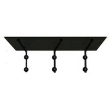 Glaszentrum Hagen - Pensilina in vetro grigio 250x90 cm - Trasparente - incl. Supporto nero
