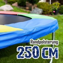 250cm Randpolsterung Gepolsterte Federabdeckung Rahmenpolsterung für 250cm Trampoline Breite 23cm Stärke 18mm in Bunt