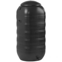 Water Butts Direct - 250L Slimline Water Butt With Tap & Lid black
