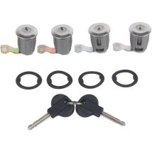 252522 Jeu de barillets de serrure de porte de voiture avec clés pour Peugeot Partner Citroen Berlingo Xsara (2) - Eosnow