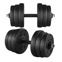 Yaheetech - 25kg Dumbbell Weight Set, Adjustable Dumbbells For Home Gym, Black - black