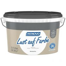 Wand-und Deckenfarbe Lust auf Farbe matt 2,5 Ltr. Milchkaffee - Renovo