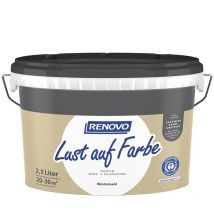 Wand-und Deckenfarbe Lust auf Farbe matt 2,5 Ltr. Wüstensand - Renovo