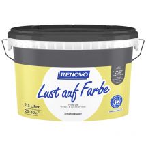 Wand-und Deckenfarbe Lust auf Farbe matt 2,5 Ltr. Zitronenbrause - Renovo