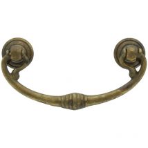 25PZ maniglia antichizzata ART.03027 MM.82X40 ottone antico