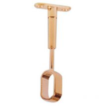 25PZ reggitubo ovale centrale regol. tubo ottonato