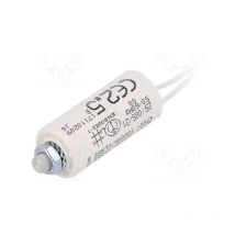 Kemet - 2,5uf 470vac Condensateur Moteur Ø25x55mm Câbles + Tour M8 Ct2,5mf470v/cables