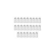 25x Baustopfen 1/2 Zoll 21 mm weiss Kunststoff Abdrückstopfen Prüfstopfen