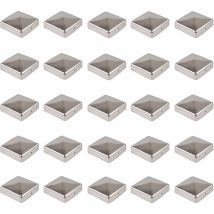 25x Pfostenkappe Edelstahl 121 Mm Pyramide Abdeckkappe Für Pfosten 12 X 12 Cm