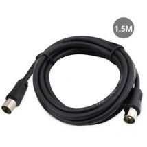 Prolongador coaxial TV 1.5 metros negro GSC 2600914