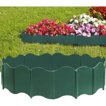 2,7 M Langes Gartenzaun Set, 20 Ineinandergreifende Zäune Mit 10 Pfählen, 15 Cm Hoch, Wetterbeständig – Diy Raseneinfassung Für Hof, Wege Und Garten, 