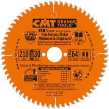 276.210.64M lame circulaire pour aluminium hw 210X1.8/1.2X30+25 Z64 tcg neg