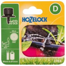 Hozelock - 12 x 2787 End Line Adjustable Mini Water Sprinkler Micro Irrigation