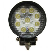 Planet Shop - 27W Round Spotlight Led Work Light 9 Led 3W Depth Auto Boat