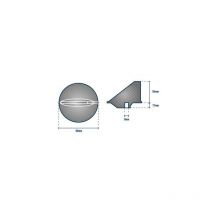Orangemarine - Anode Queue de carpe mariner 40/60 cv