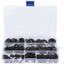 280 pièces Rondelles M3-M12, Noir à dents internes de verrouillage étoile Kit d'assortiment de rondelles de verrouillage