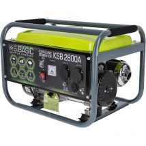 Benzingenerator ksb 2800A, Höchstleistung 2800 w, Handanlasser, Motorleistung 7 ps, automatischer Spannungsregler (avr), Steckdosen 2xSchuko 230 v,