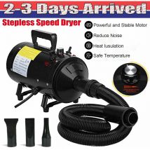 Dayplus - 2800W Sèche-cheveux pour chiens Séchoir pour moto Température réglable Animaux de compagnie Chiens