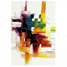 Unamourdetapis - Tapis entrée 40x60 crème rectangle tissé motif abstrait belo 3