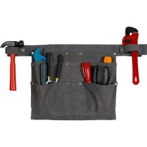 Linghhang - 28x22 cm (gris) multi-poches outil tablier rivet tablier électricien menuiserie jardin outil de travail poche