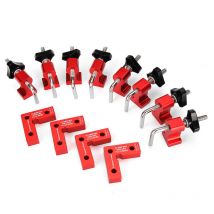 28PCS Mini Equerre en forme l fixation charpentier règle carrée outil de travail du bois - 120mm TN-0218 ZebraA