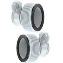 SJQKA – 2er-Pack Filteradapter 32–38 mm – Kunststoff – 2006 Liter – Hellgrau – Für Poolpumpen geeignet