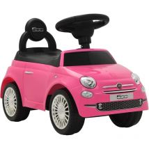 Voiture à chevaucher Fiat 500 rose Vidaxl