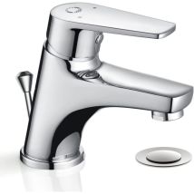 Cecipa - Mitigeur de Lavabo, Robinet de Salle de Bain, Robinet de Lavabo Eau Chaude et Froide, Chrome