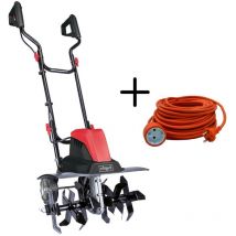Scheppach - 2CV motoculteur motobineuse electrique MTE460 + câble extension 20 mt