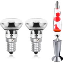 (2er-pack) 30-w-r39-e14-lavalampenbirne, Reflektorbirne, Kleines Edison-schraubgewinde, Heizbirne Für Lavalampen, Warmweiß 2700 K