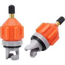 Linghhang - 2er-Pack aufblasbarer Pumpenadapter für Stand-Up-Paddle-Boards – universeller Standard-Schrader-Luftventiladapter,