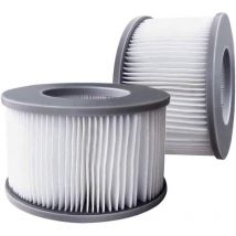 2er-pack Ersatzfilter Für Mspa Fd2089 - Kartuschenpumpe Für Schwimmbäder, Whirlpools Und Spas