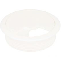 Ms Beschläge - 2er Pack Kabeldurchlass Kabelführung Kabeldurchführung Kunststoff Weiss ø 60mm