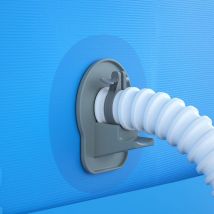 Coocheer - 2er-Pack Pool-Schlauchhalter, oberirdischer Pool-Schlauchhalter mit Klebeband, passend für Intex-Pools