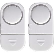 O91 - 2er-pack Tür- Und Fensteralarme Mit 6 Lr44-batterien Im Lieferumfang Enthalten Weiß Nine&one