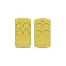 Fadini - Lot von 2 Fernbedienungen divo 71 Gelb - Frequenz 433.92 MHz - 4 Kanäle - Rolling Code - Referenz : 7113YL - Kompatibel mit Motorisierten