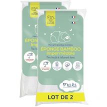 2er-set Baby-bambus-matratzenschoner - 70x140 Cm - Wasserdichte Auflage - Weiche Viskose - Ohne Chemische Behandlung