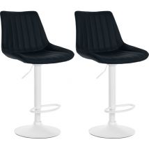 CLP - 2er Set Barhocker Toni Kunstleder Weiß