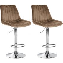 CLP - 2er Set Barhocker Toni Samp Chrom