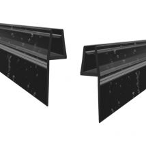 Witen&nock - 2er Set Duschdichtung schwarz mit extra langer Dichtfahne Ersatzdichtung für Duschtür Gerade Glasstärke 5-6 mm Länge 120 cm