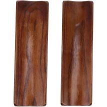 2er-set Japanische Sushi-tabletts Aus Holz, Längliche Rechteckige Teller (18 X 5 Cm) Zum Servieren Von Crackern, Für Partys Und Zuhause