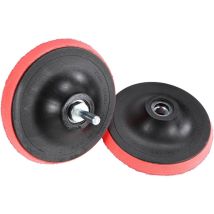 2er Set Klett Schleifteller 125mm Für Winkelschleifer Bohrmaschine M14 Aufnahme Adapter
